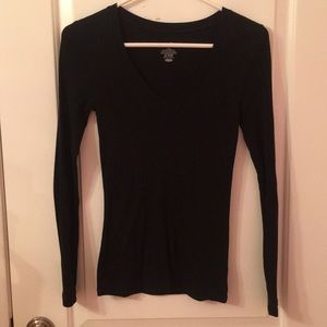 V-neck Long Sleeve Shirt
